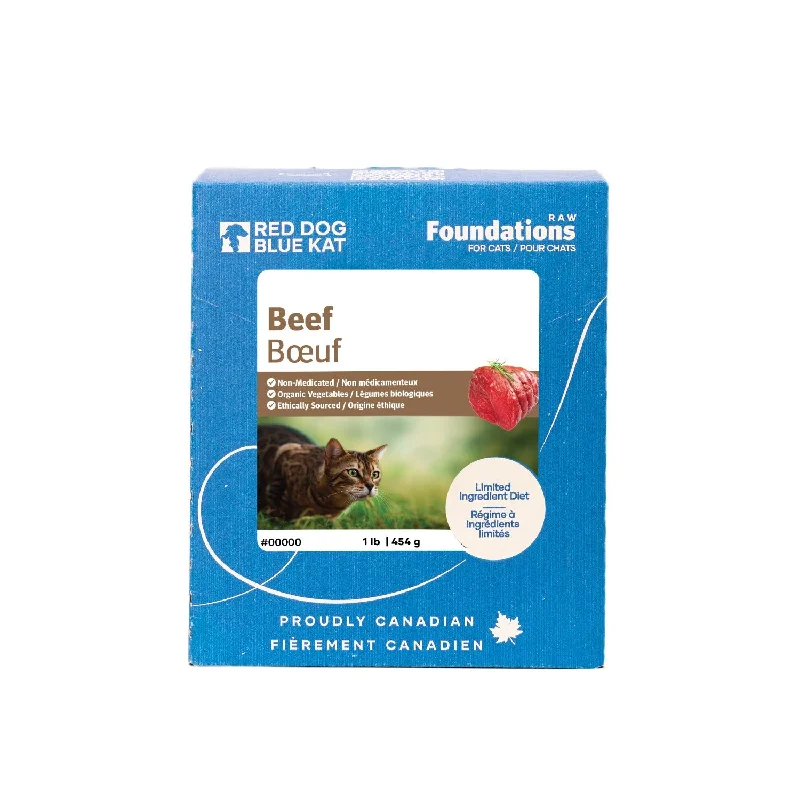    - High-fiber cat food  Red Dog Blue Kat Foundations Cat Beef 24 x 1/4 lb