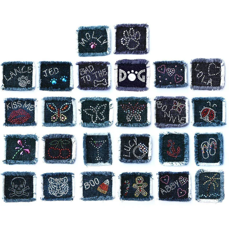 Pet Halloween clothesDenim Patches for Hollywood Denim Dog Harness Vest