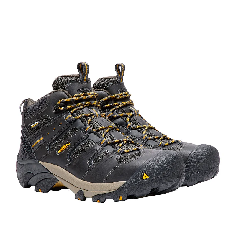 KEEN Utility Men's Lansing Mid Waterproof Steel Toe Work Boot