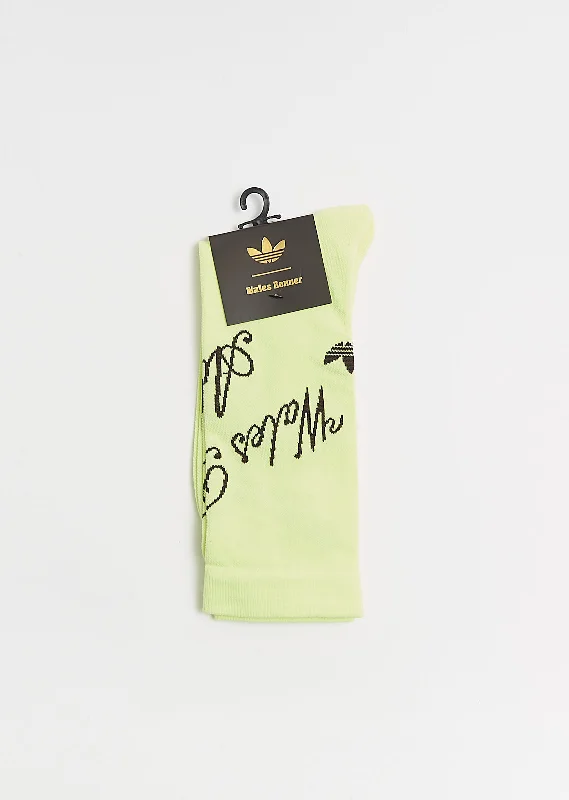 WB Short Socks — Semi Frozen Yellow